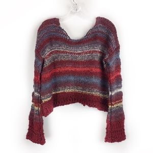 Free People Cropped Limbo Pull Over Sweater